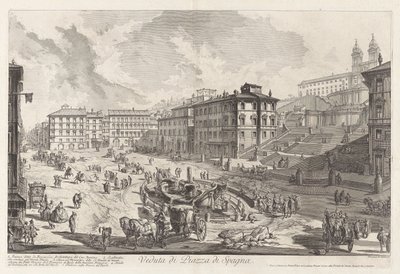 Vista da Piazza di Spagna, de Views of Rome de Giovanni Battista Piranesi