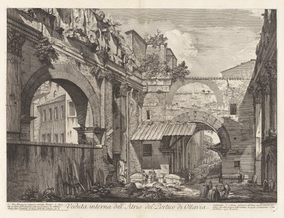 Visão interna do de Giovanni-Battista Piranesi