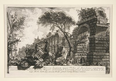 Antigo aqueduto do Acqua Marcia, de Della Magnificenza ed Architettura de de Giovanni Battista Piranesi