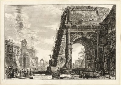 Vista do Arco de Tito, de Vistas de Roma de Giovanni Battista Piranesi