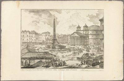 Vista da Piazza della Rotonda, de Vistas de Roma de Giovanni-Battista Piranesi