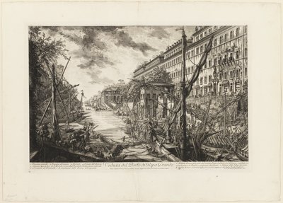 Vista do Porto de Ripa Grande, de Vistas de Roma de Giovanni Battista Piranesi