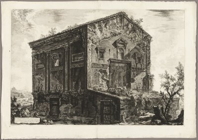 Vista do Templo das Camenae, de Vistas de Roma de Giovanni Battista Piranesi