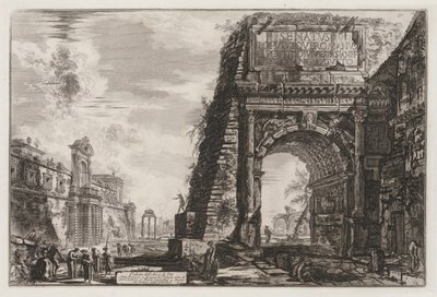 Vistas de Roma: O Arco ou Tito de Giovanni Battista Piranesi
