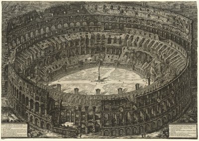 Vistas de Roma: O Coliseu de Giovanni Battista Piranesi