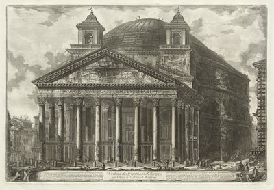 Ansichten von Rom: Das Pantheon, 1761 von Giovanni Battista Piranesi