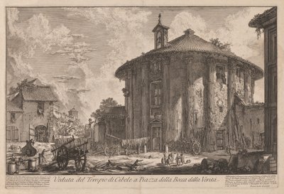 Vistas de Roma: O Templo de Portunus (?) de Giovanni-Battista Piranesi