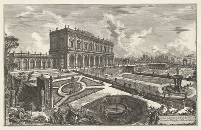 Villa Albani te Roma Vista da Villa dell