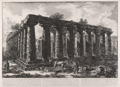 Vista dos restos mortais de de Giovanni-Battista Piranesi