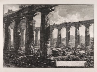 Vista interior do Templo, que o de Giovanni-Battista Piranesi