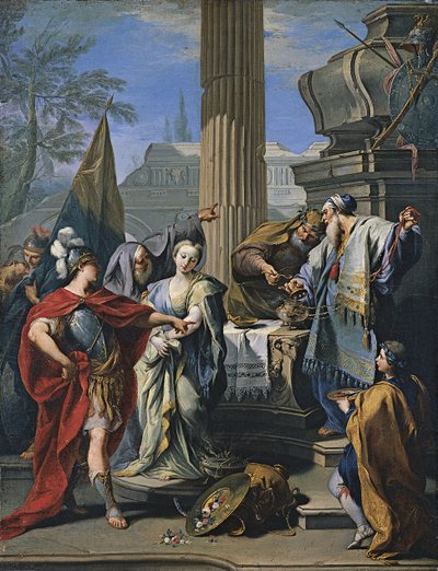 O sacrifício de Polyxena de Giovanni Battista Pittoni