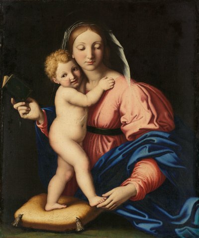 Virgem e Criança de Giovanni Battista Salvi (workshop of)