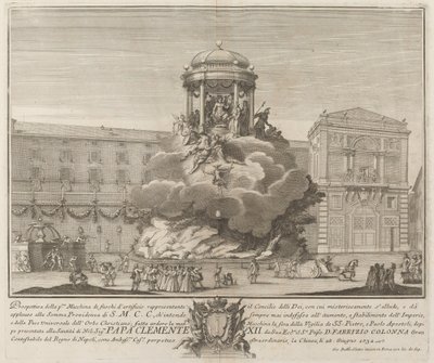 O Conselho dos Deuses, para o Festival "Chinea" de Giovanni Battista Sintes probably after Nicola Michetti