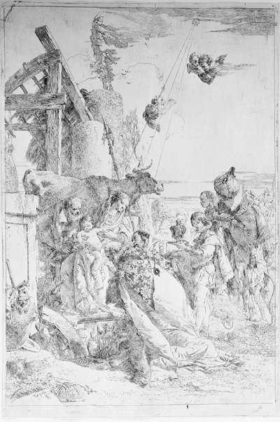 Adoração dos Magos, c. 1753. de Giovanni Battista Tiepolo