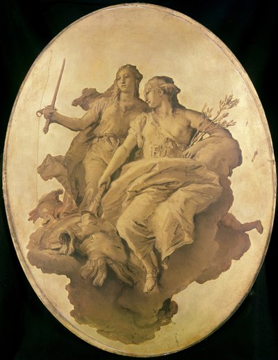 Alegoria da paz e da justiça de Giovanni Battista Tiepolo