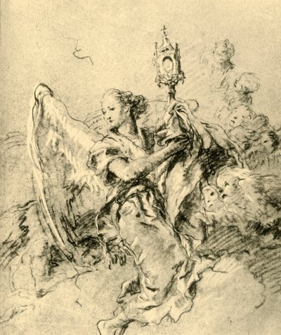Anjo com Monstrance, 1767-1769, 1928 de Giovanni Battista Tiepolo