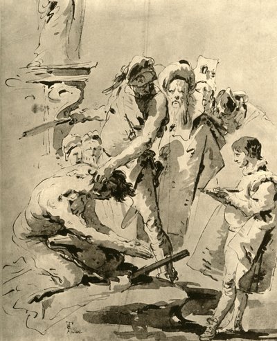 Decapitação de um santo, meados do século XVIII, 1928 de Giovanni Battista Tiepolo