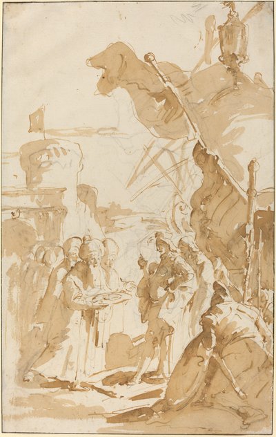 Capitulação de uma cidade de Giovanni Battista Tiepolo