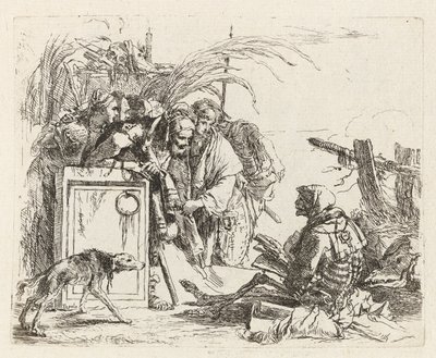 Audiência de Morte, de Vari capricci (Vários Capriccios) de Giovanni Battista Tiepolo