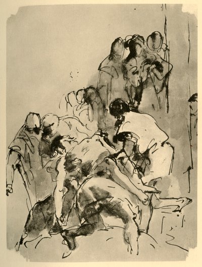 Descida da Cruz, meados do século XVIII, 1928 de Giovanni Battista Tiepolo