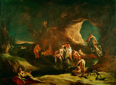 Diana e Acteon, c.1720-21 de Giovanni Battista Tiepolo