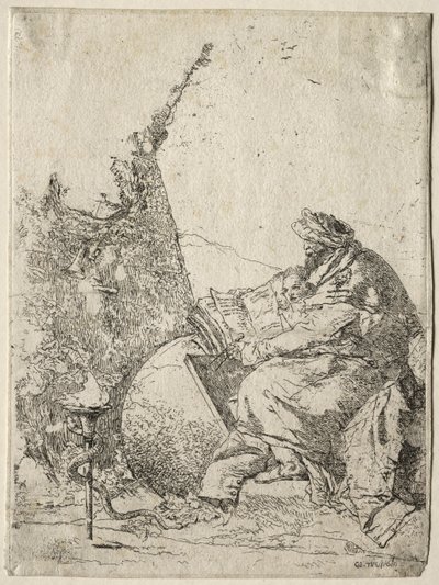 Fantasias: O Filósofo. de Giovanni Battista Tiepolo
