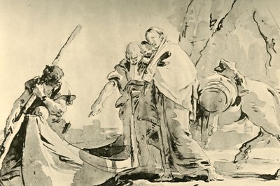 Voo para o Egito, antes de 1752, 1928 de Giovanni Battista Tiepolo