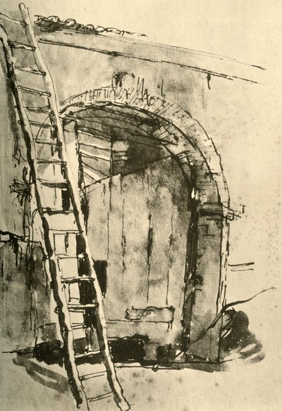 Gateway, meados do século XVIII, 1928 de Giovanni Battista Tiepolo