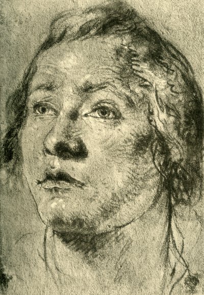 Cabeça de um jovem, meados do século XVIII, 1928 de Giovanni Battista Tiepolo
