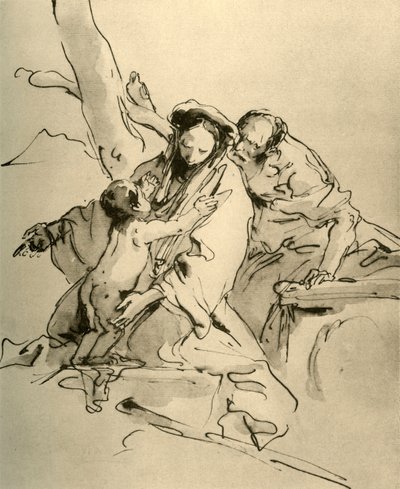 Sagrada Família, meados do século XVIII, 1928 de Giovanni Battista Tiepolo
