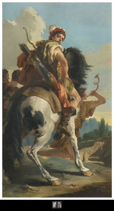 Caçador a Cavalo, 1718-30 de Giovanni Battista Tiepolo