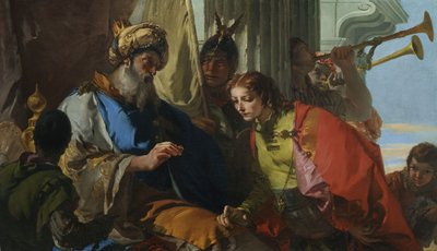 José recebe o anel do Faraó de Giovanni Battista Tiepolo