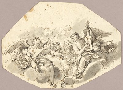 Anjos músicos de Giovanni-Battista Tiepolo