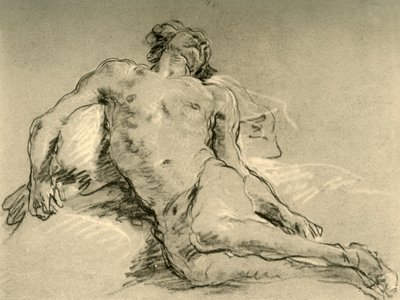 Descanso nu, meados do século XVIII, 1928 de Giovanni Battista Tiepolo