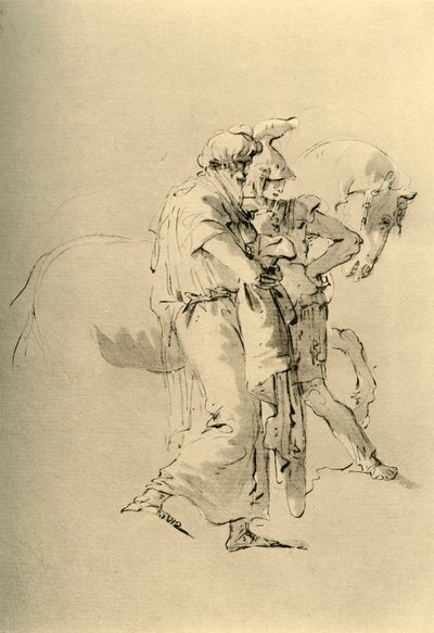Velho e jovem soldado, meados do século XVIII, 1928 de Giovanni Battista Tiepolo