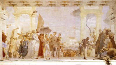 Receção de Henrique III na Villa Contarini. de Giovanni Battista Tiepolo