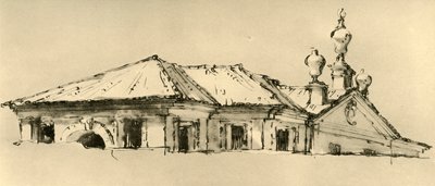 Telhado de uma villa, 1757, 1928 de Giovanni Battista Tiepolo