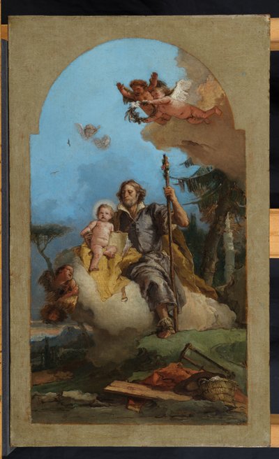 São José com o Menino Jesus, 1767 de Giovanni Battista Tiepolo