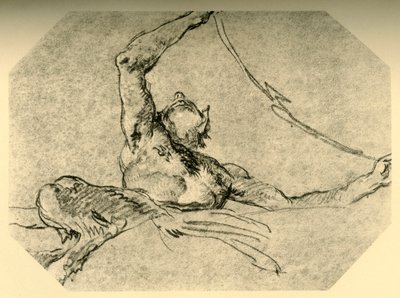 Sátiro segurando um festão, c1761, 1928 de Giovanni Battista Tiepolo