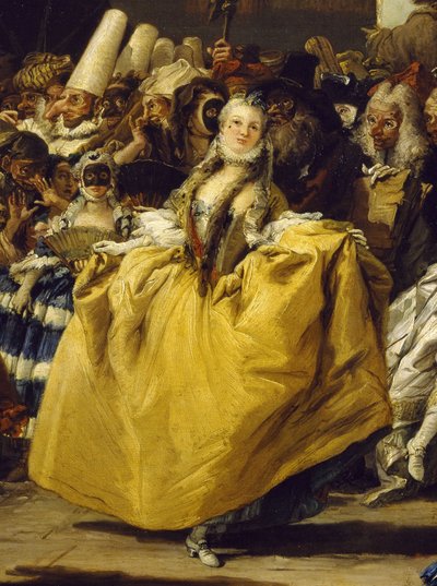 Cena de carnaval ou o minueto de Giovanni Battista Tiepolo