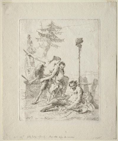 Scherzi di Fantasia: O Sátiro Feliz e a sua Família de Giovanni Battista Tiepolo