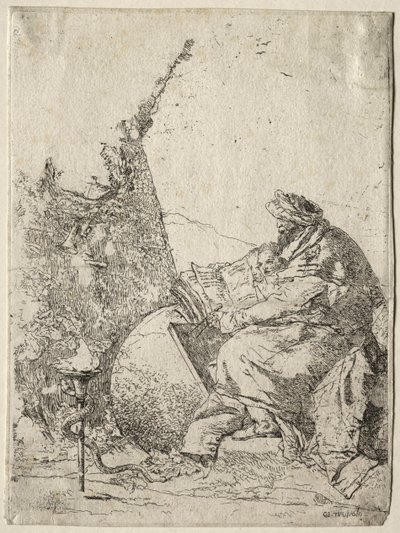 Scherzi di Fantasia: O Filósofo de Giovanni Battista Tiepolo