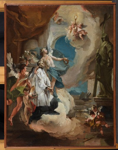 São Luís Gonzaga em Glória, c.1726 de Giovanni Battista Tiepolo