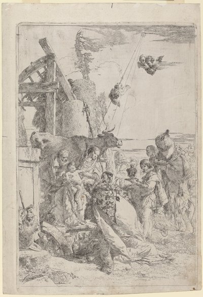 A adoração dos magos de Giovanni Battista Tiepolo