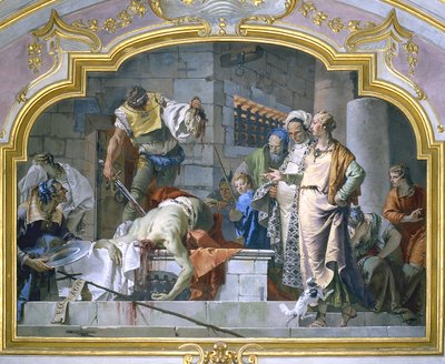 A decapitação de São João Batista, 1732-33 de Giovanni Battista Tiepolo