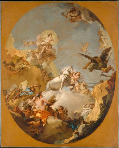 O carro de Aurora de Giovanni Battista Tiepolo