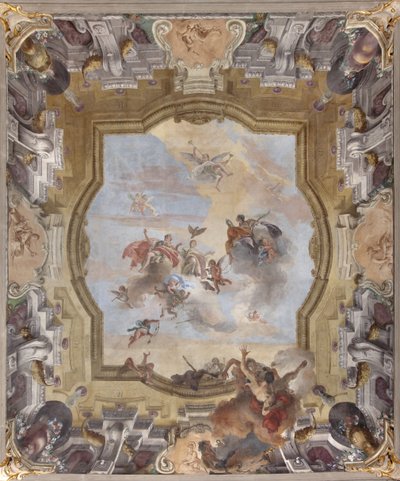 A Queda dos Demônios, Histórias de Cipião, 1731 de Giovanni Battista Tiepolo