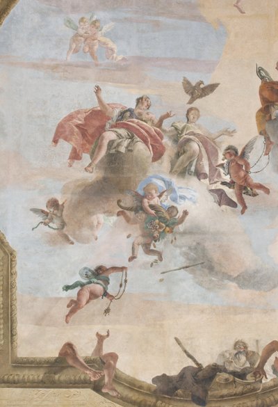 A Queda dos Demônios, Histórias de Cipião, detalhe, 1731 (detalhe de 3498337) de Giovanni Battista Tiepolo
