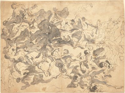 A Queda dos Anjos Rebeldes de Giovanni Battista Tiepolo