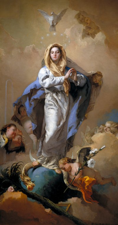 A Imaculada Conceição, 1767-9 de Giovanni Battista Tiepolo